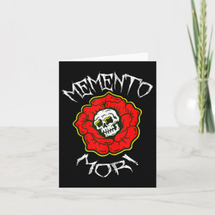 Memento Mori Traditionelle Tattoo Blume & amp; Sku Karte