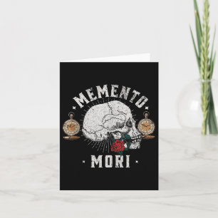 Memento Mori Vintage-Totenkopf _ Philosophie Stoik Karte