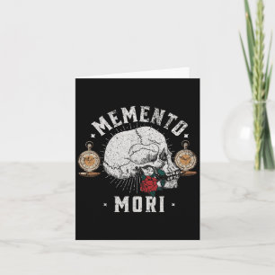 Memento Mori Vintage-Totenkopf _ Philosophie Stois Karte