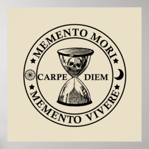 Memento mori vivere poster