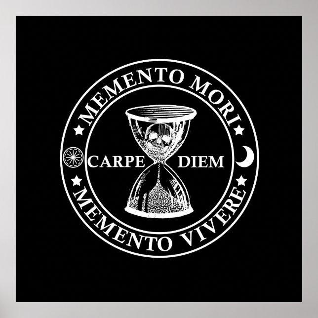 Memento mori vivere poster (Vorne)