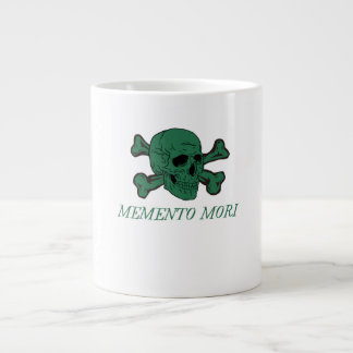 Memento Mori Wald Grüner Totenkopf und Kreuzknoche Jumbo-Tasse