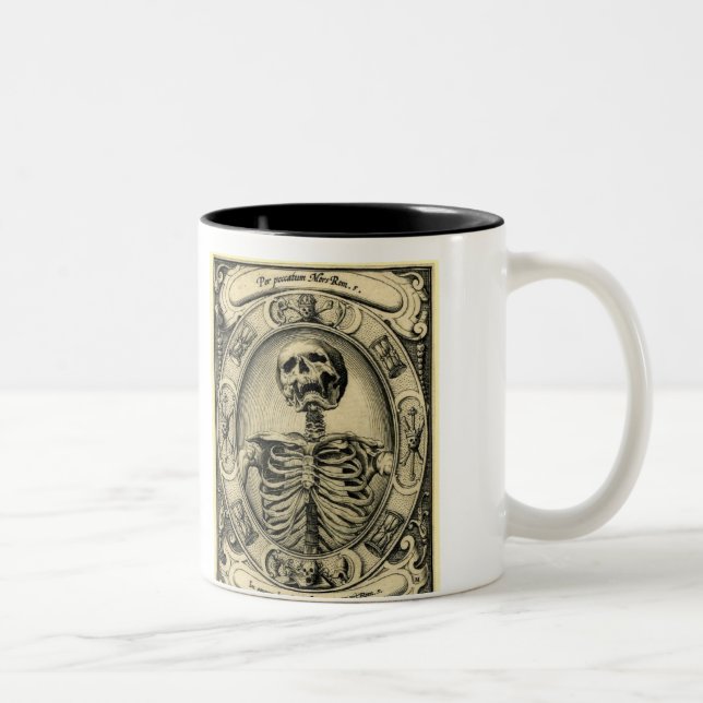 Memento Mori Zweifarbige Tasse (Rechts)