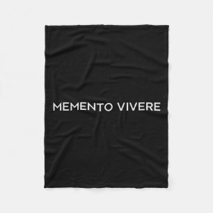 Memento Vivere Denken Sie daran, zu leben Philosop Fleecedecke