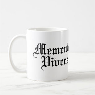 Memento Vivere - lateinische Phrase Kaffeetasse