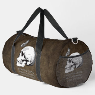 MEMENTO VIVERE • MEMENTO AMARE • MEMENTO MORI DUFFLE BAG