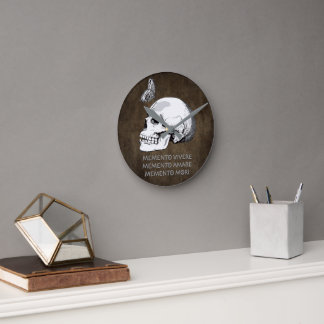 MEMENTO VIVERE • MEMENTO AMARE • MEMENTO MORI RUNDE WANDUHR