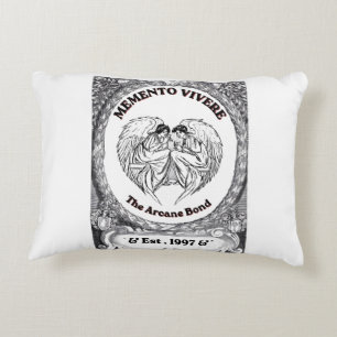 Memento Vivere   Vintage Engel Bond Kunst Dekokissen