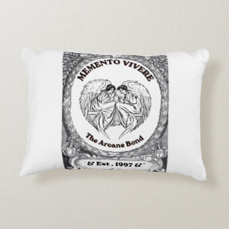 Memento Vivere | Vintage Engel Bond Kunst Dekokissen