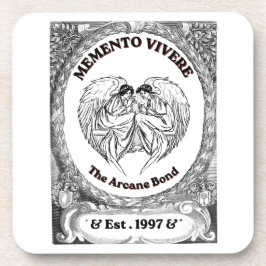 Memento Vivere | Vintage Engel Bond Kunst Getränkeuntersetzer