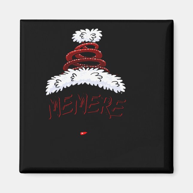 Memere Claus Xmas Happy New Santa Claus Merry Chri Magnet (Vorne)
