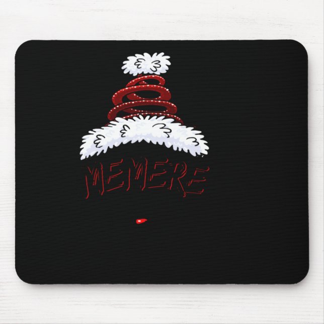 Memere Claus Xmas Happy New Santa Claus Merry Chri Mousepad (Vorne)