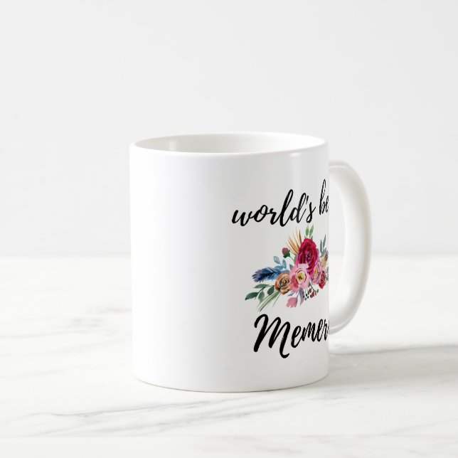 Memere Französisch Kanadische Oma-Kaffee-Tasse Kaffeetasse (VorderseiteRechts)