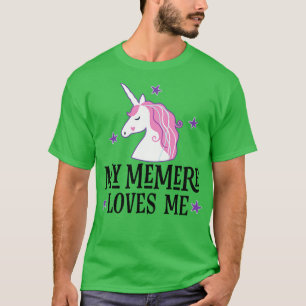 Memere Lieben ich Grandchild Unicorn T-Shirt