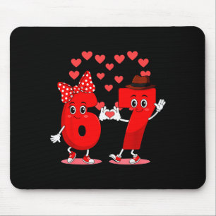 Memes 6 und 7 Sechs Sieben Süße Liebe Valentinstag Mousepad