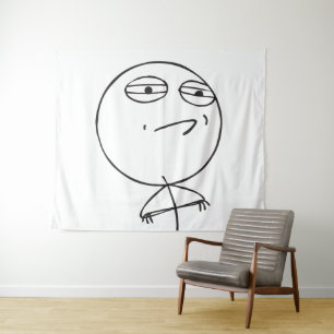 Memes Herausforderung angenommen le Me Wandteppich