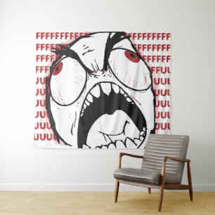 Memes Rageguy fuuuuu Wandteppich