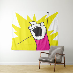 Memes Was wollen wir jetzt Wandteppich