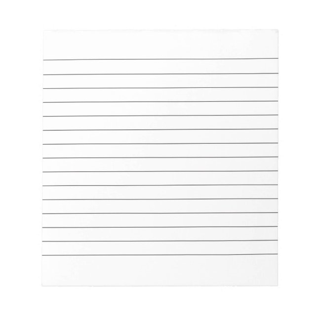 Memo Pad mit Lines Business Lined Black Classic Notizblock (Vorderseite)