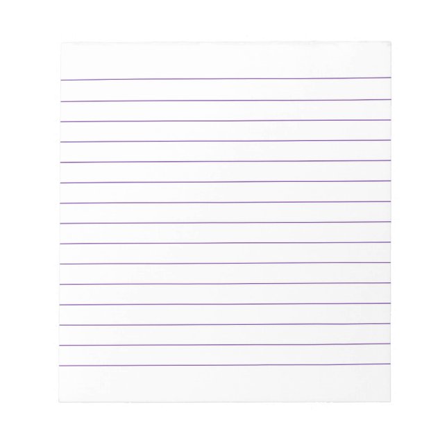 Memo Pad mit Lines Business Lined Violet Classic Notizblock (Vorderseite)
