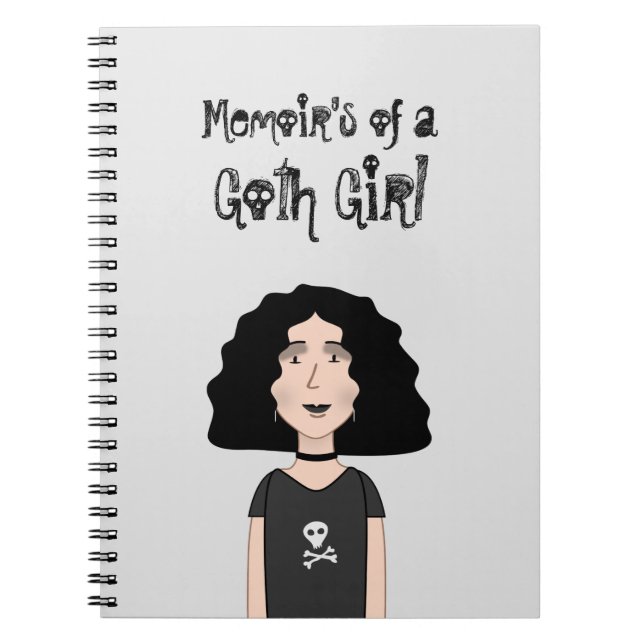 Memoir eines Goth-Mädchens Notizblock (Vorderseite)