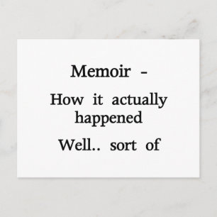 Memoir Wie es passiert ist Postkarte