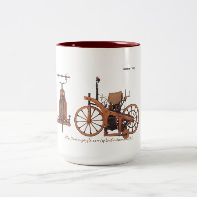 "Memorabilia Zweifarbige Tasse (Mittel)