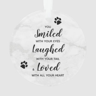 Memorandum für Foto-Pet-Loss-Quote Ornament