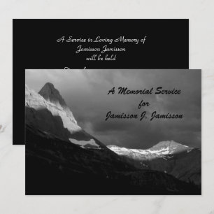 Memorandum Service Glacier Nationalpark B&W Sunris Einladung