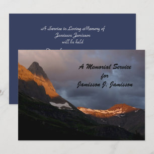 Memorandum Service Glacier Nationalpark Sunrise Einladung