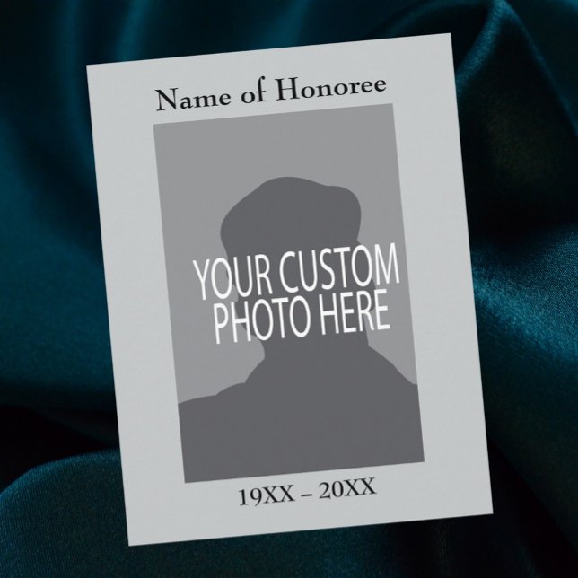 Memorandum Service Keepake Card mit Foto Postkarte (Von Creator hochgeladen)