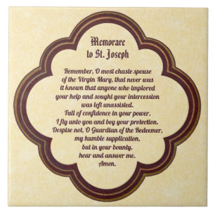 Memorare-Gebet zu St. Joseph 2 Fliese