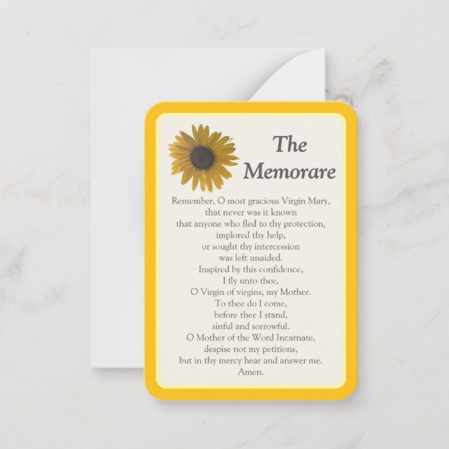 Memorare Notecard "I Prayed for You Today" Mitteilungskarte (Vorderseite)