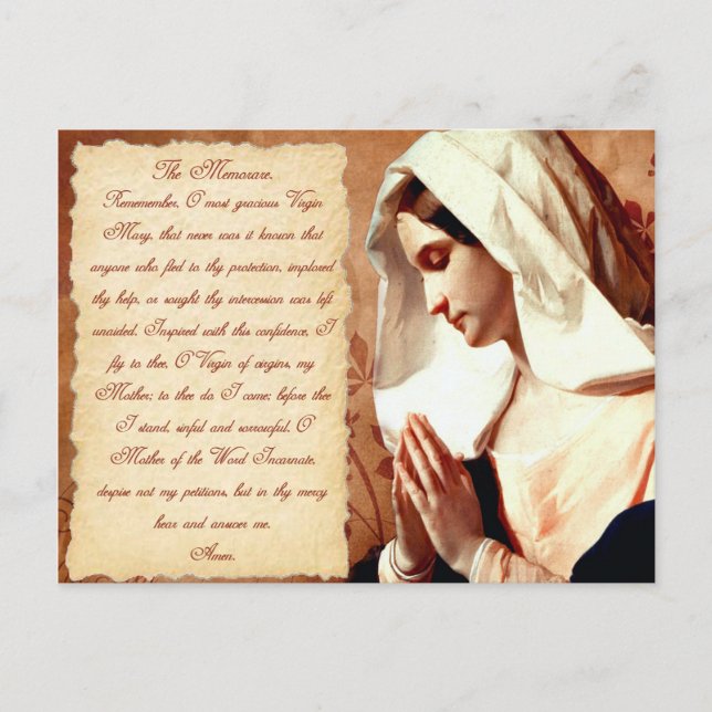 Memorare Postkarte (Vorderseite)