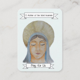 Memorare Praetkarte - Gesegnete Maria Visitenkarte