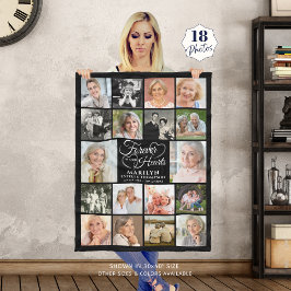 Memorial 18 Fotomaterial Forever in unseren Herzen Fleecedecke
