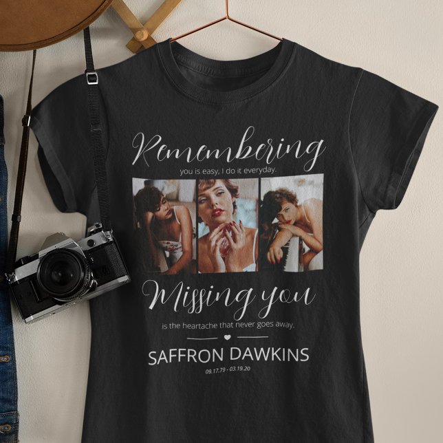 Memorial 3 Foto Tribute T - Shirts (Von Creator hochgeladen)