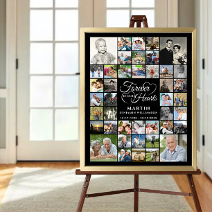 Memorial 42 Foto Collage FOREVER IN UNSEREM HERZEN Poster
