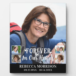 Memorial 5 Foto Moderne Kalligrafie Skriptherzen Fotoplatte