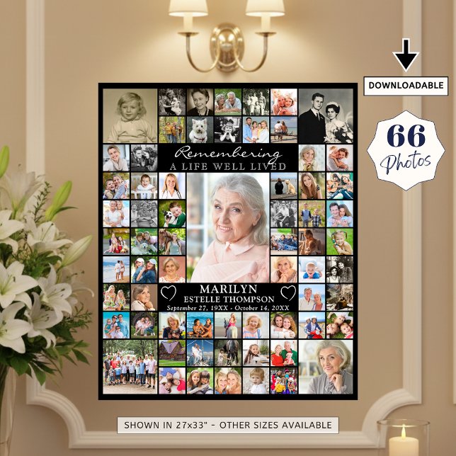 Memorial 66 Photo Collage Poster (Von Creator hochgeladen)