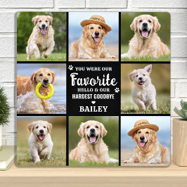 Memorial 8 Foto Collage Pet Hund Verlust Erinnerun Fotoplatte