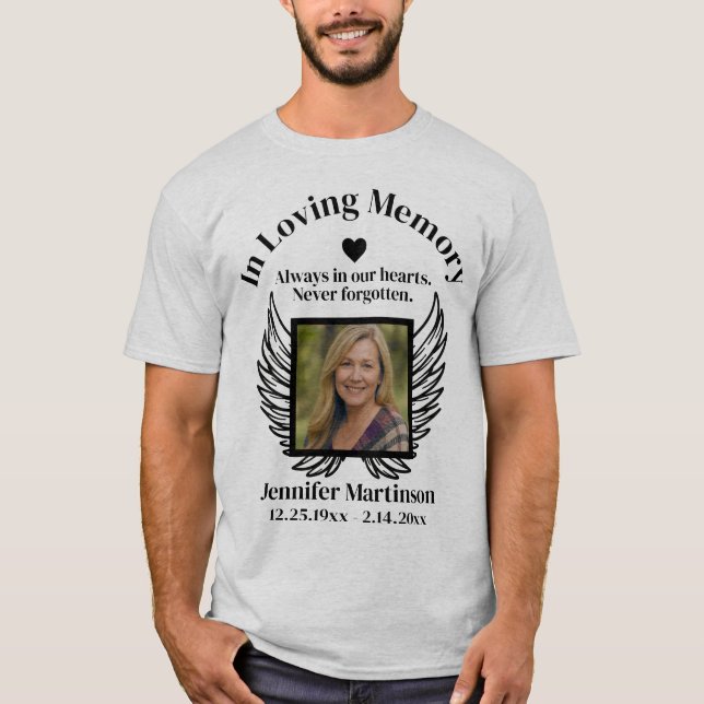Memorial | Add Photo T-Shirt (Vorderseite)