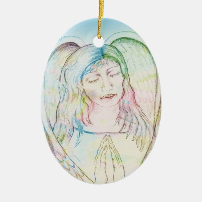 Memorial Angel Keramik Ornament (Vorne)