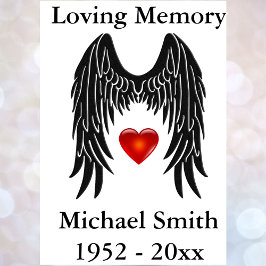 Memorial Angel Wings Vinyl Car Decal Fenster groß Aufkleber