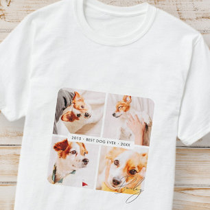 Memorial Bester Hund je Moderne Fotosammlung T-Shirt