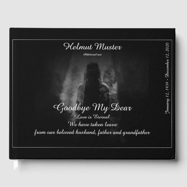 Memorial Binder ins Licht - Abschied von meinem li Gästebuch (Vorderseite)