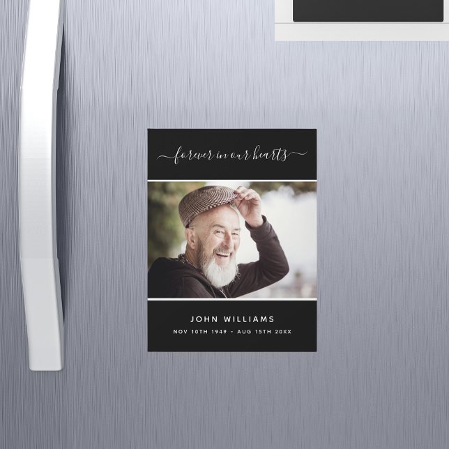 Memorial Black Foto Liebe immer Magnet (Von Creator hochgeladen)