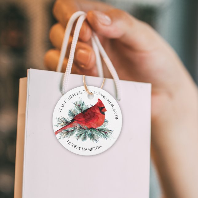 Memorial Blume Seds Kardinal Pine Foto Geschenkanhänger (Von Creator hochgeladen)