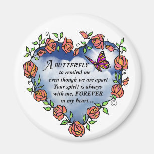 Memorial Butterfly Gedicht Magnet