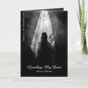 Memorial Card Into the light - goodbye my dear Karte